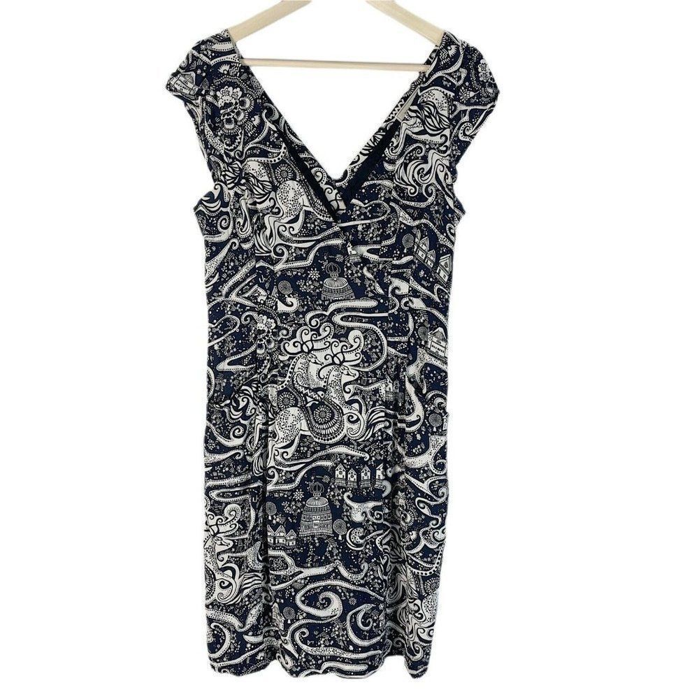 Anthro Moulinette Soeurs Swirling Villages dress
